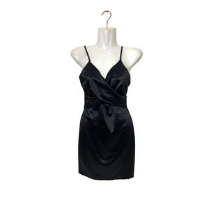 Women's Cristina Spaghetti Strap Party Dress Black Size S